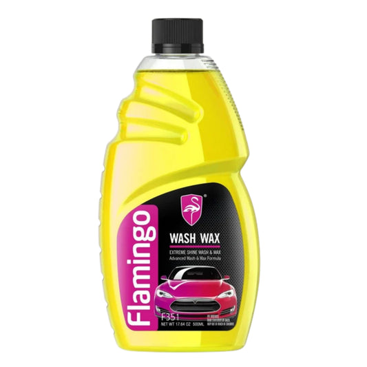 FLAMINGO CAR WASH & WAX SHAMPOO 500ML