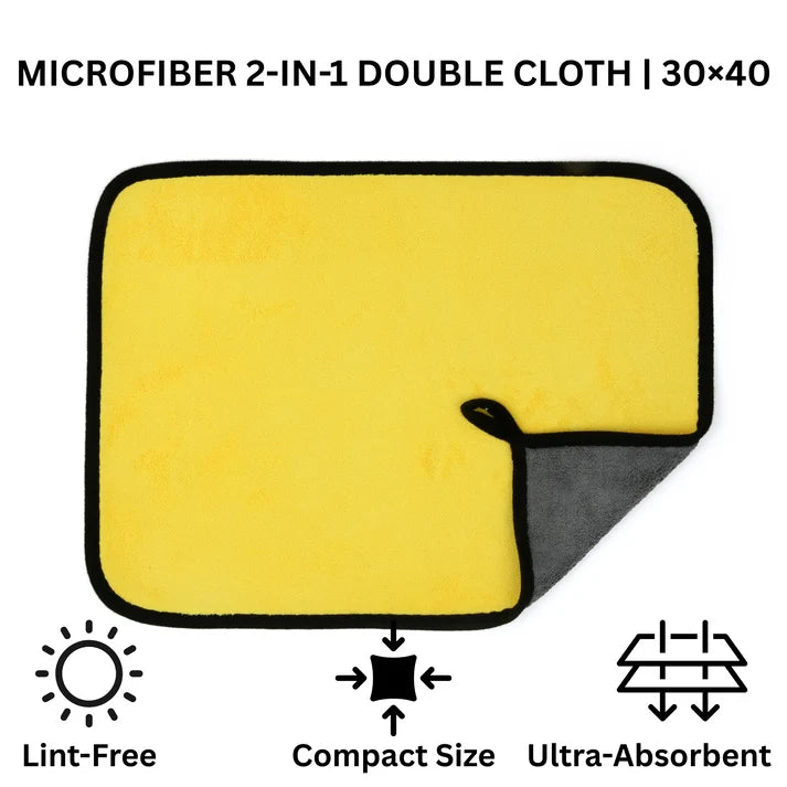 1 PC MICROFIBER 2 IN 1 DOUBLE CLOTH