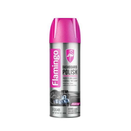 FLAMINGO DASHBOARD POLISH 450ML BLACK ICE