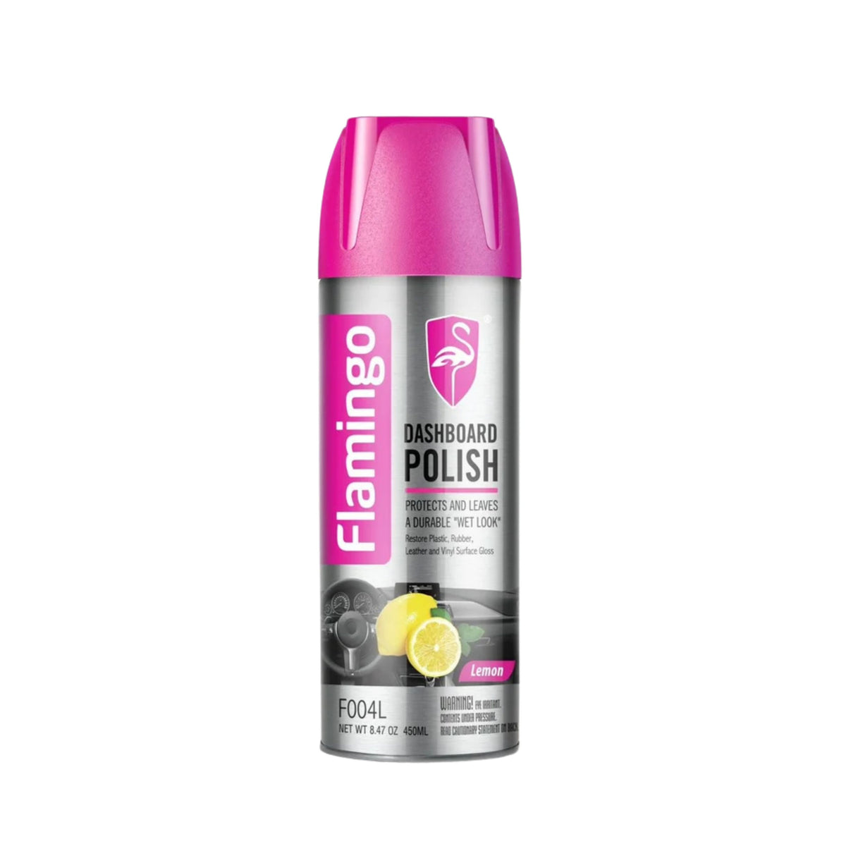 FLAMINGO DASHBOARD POLISH 450ML LEMON